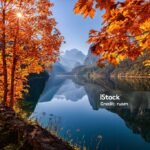 Lake Gosau, Austria, at autumn